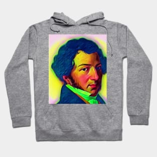 Gioachino Rossini Colourful Portrait | Gioachino Rossini Artwork 6 Hoodie